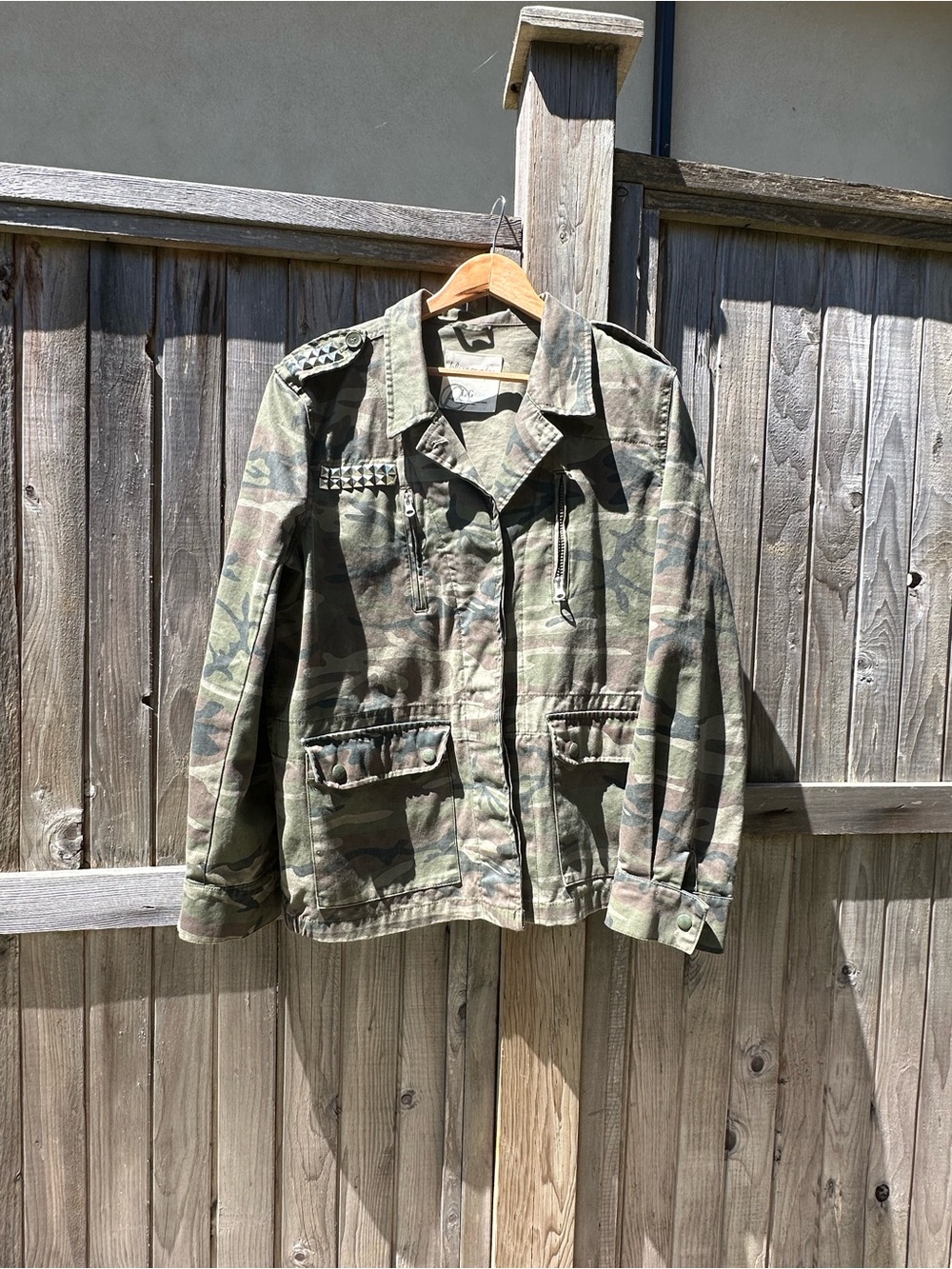 Bluenotes Olive & Brown Camo Utility Jacket - Picture 1 of 3